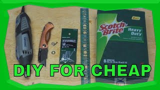 How To Make Dremel Rotary Tool Accessory Abrasive Wheel For Cheap