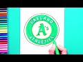 How to draw the Oakland Athletics Logo [MLB Team]