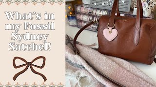 What's in my Fossil Sydney Satchel!