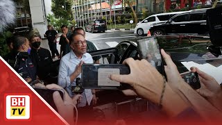 Anwar tiba di Seri Pacific untuk perjumpaan bersama ahli Parlimen BN