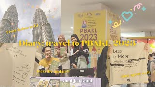 Diary: TRAVEL TO PBAKL 2023✨ | KL twin tower | meet the author | time spent well!!