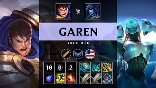 Garen Mid vs Lissandra: Perfect KDA, Legendary - NA Diamond Patch 25.S1.2