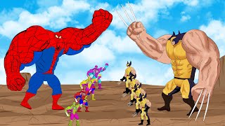 Evolution of SPIDER-MAN Colors vs Evolution of Wolverine Colors : Who Will Win | SUPER HEROES MOVIE