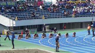 北関東高校総体陸上 女子100m 決勝 2016/06/18