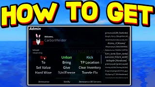 How To GET ADMIN COMMANDS in FISCH! ROBLOX