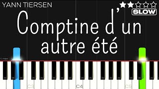 Yann Tiersen - Comptine d’un autre été (Amélie) | SLOW EASY Piano Tutorial