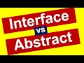 Interface vs abstract class in Java C#