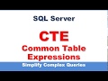 CTE in SQL Server | SQL Tutorial | Recursive Common Table Expressions in SQL Server for beginners