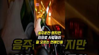 음주운전 했지만 의외로 사람들이 잘 모르는 연예인들