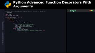 Python Advanced Function Decorators With Arguments #programming
