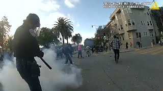 Bodycam video shows moments before 100+ arrested, cited at SF event