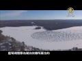 無人機空拍藍莓湖 白雪一片哪裡是陸地？【大千世界】湖泊雪景｜湖泊效應｜美國賞雪