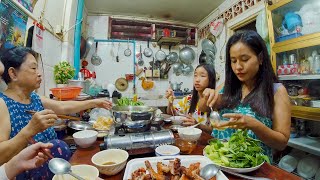 Grilled Duck And Beef Soup With Fresh Vegetables - Eating Lifestyle In Our Family