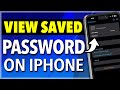 How to Find Saved Passwords on iPhone