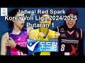 JADWAL RED SPARK LIGA KOREA VOLI WOMEN 2024/2025 PUTARAN PERTAMA