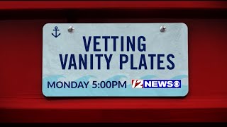 Monday at 5: Vetting Vanity Plates