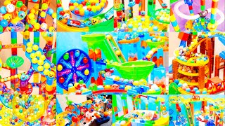 Marble Run ASMR Electric Elevator Ant hell loop Spinning glass ball Small roller coaster GOODSOUND