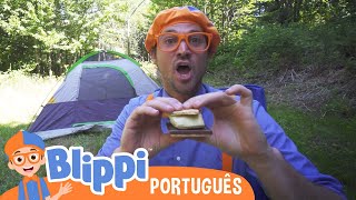 Vamos Acampar com Blippi | Vídeos Educativos para Crianças | As Aventuras de Blippi