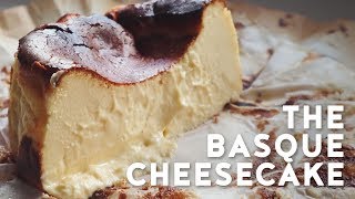 Basque Burnt Cheesecake Recipe | Creamy and gooey easy cheesecake