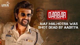 Darbar Movie Scene | Ajay Malhotra was shot dead by Aaditya | Rajinikanth | AR Murugadoss | Lyca