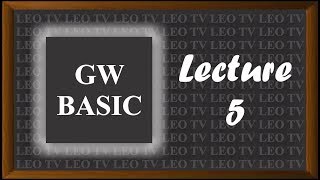 How to Learn GW Basic Lecture 5