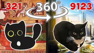 Evolution of Maxwell Cat 360° Video VR 360 🙀💥