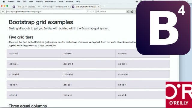 Bootstrap 4 - What Are The Breakpoints? - O'Reilly Media - YouTube