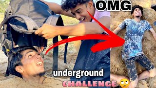 can I survive underground🤪 || challenge!! || நான் பிழைக்க முடியுமா???💥💥