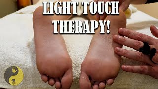 ASMR Light Touch Foot Tracing for Relaxation \u0026 Sleep [No Talking]