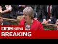 May: I profoundly regret MPs' decision - BBC News