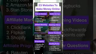 23 websites to make money online