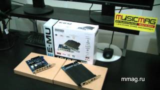 mmag ru: E MU 1212M PCIe audio interface video review