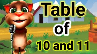 Table of 10 and 11, 10 aur 11 ka Table, 10 ka Table 11 ka Table, Pahada 10 aur 11 #tableof10and11