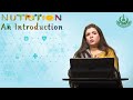 food and nutrition course code 356 unit 01 program 01 introduction aiou