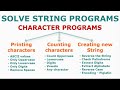 Solve String Programs in Java
