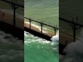 kids almost swept off lighthouse pier heart stopping being hit with huge waves parenting