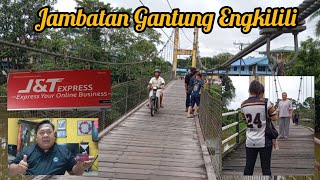 PERGI PEJABAT J\u0026T ENGKILILI AMBIL BAJU PYS DAN JALAN² DI JAMBATAN GANTUNG MERIO ENGKILILI