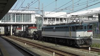 【ＪＲ貨物】EF65-2084牽引　8860レ特大貨物シキ1000×3