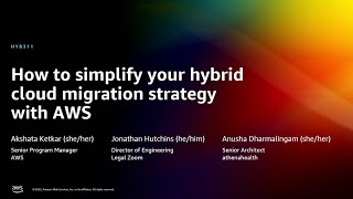 AWS re:Invent 2022 - How to simplify your hybrid cloud migration strategy with AWS (HYB311)