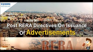 Post RERA Directives On Issuance Of Advertisements