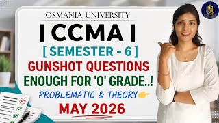 CCMA | COST CONTROL & MANAGEMENT ACCOUNTING | IMPORTANT QUESTIONS | SEM-6 OU | @shivanipallela