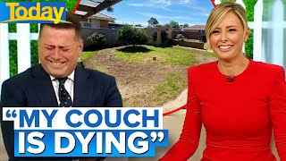 Ally’s remark on her poor lawn maintenance has Karl in stitches | Today Show Australia