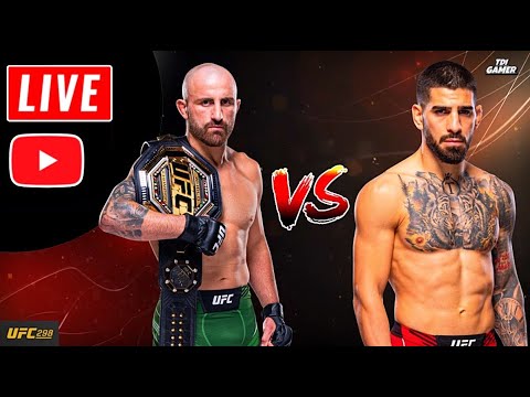 🔴LIVE: Alexander Volkanovski VS Ilia Topuria Full Fight UFC 298 - YouTube