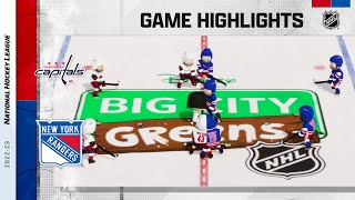 NHL Big City Greens Classic | Capitals @ Rangers Highlights 2023