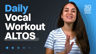 Super Easy Daily Vocal Workout - ALTOS | 30 Day Singer