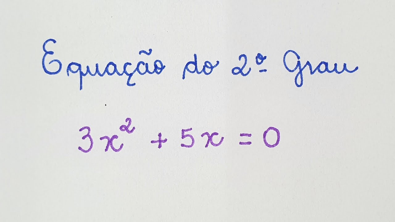 Equação Do 2º Grau Incompleta - Professora Angela Matemática - YouTube