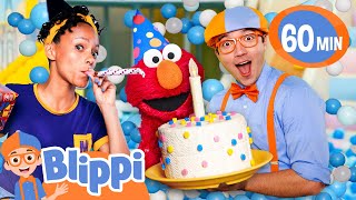 Elmo's Birthday Surprise with Blippi! Educational @SesameStreet Videos for Kids
