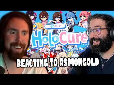 Holocure Fanatic Reacts To Asmongold Playing Holocure