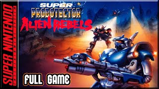 Super Probotector - Alien Rebels - Full Game Walkthrough - SNES