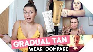 Wear + Compare - Gradual Tanners / St Tropez vs Dove Derma Spa